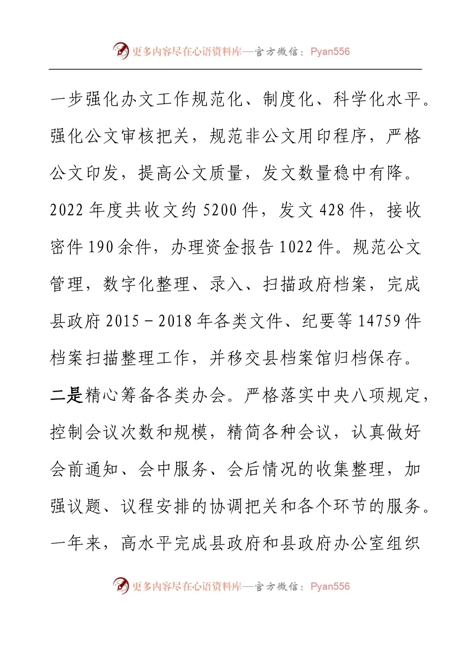 XX县人民政府办公室2022年度工作总结及2023年工作计划.docx_第2页
