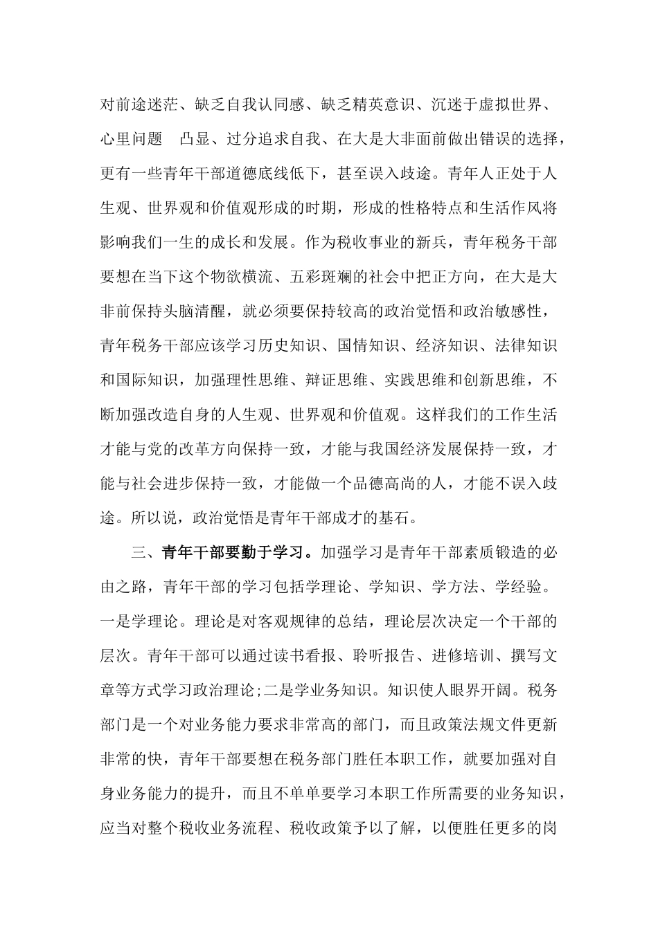 税务青年座谈会发言.docx_第2页
