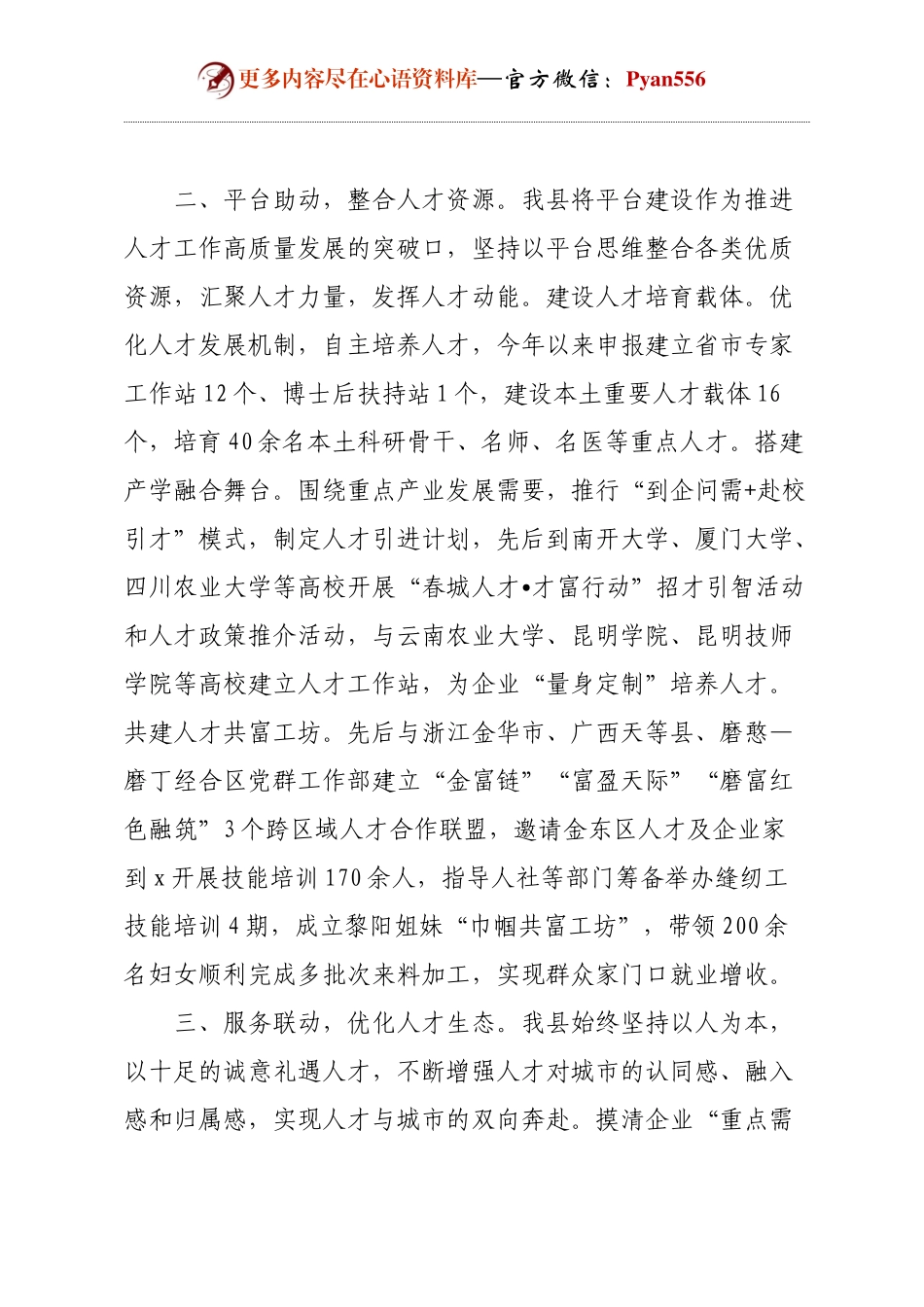 经验交流：“多轮驱动”推动人才工作提质增效.docx_第2页