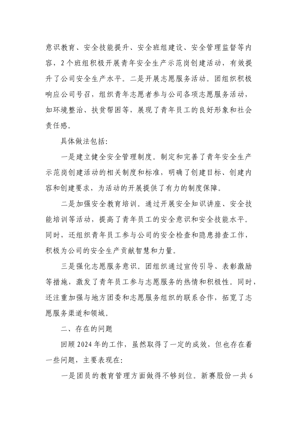 2024年度共青团工作总结及2025年工作计划.docx_第2页