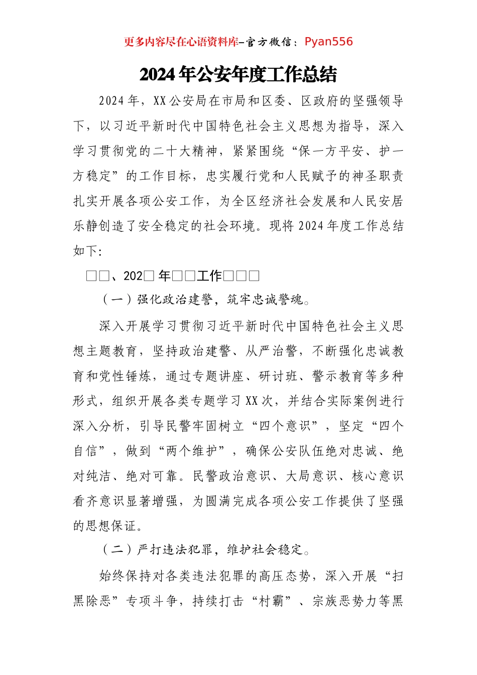 2024年公安年度工作总结.docx_第1页