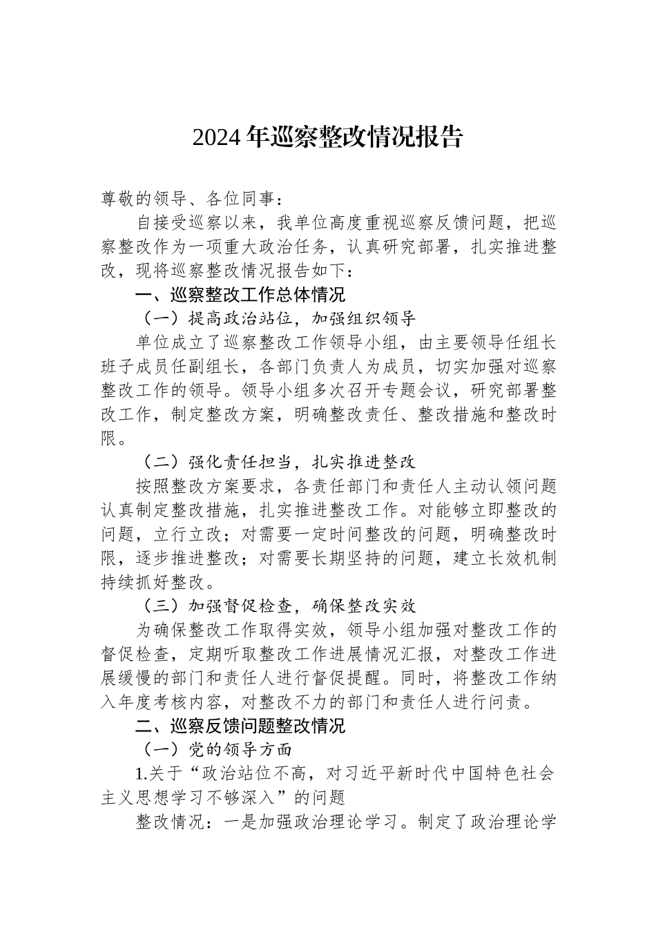 2024年巡察整改情况报告.docx_第1页