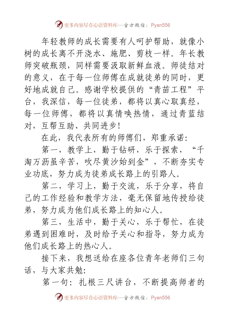 教师师徒结对师傅代表发言（二）.docx_第2页