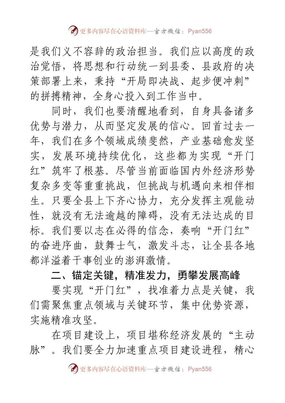 2025年一季度“开门红”动员部署会上的发言.docx_第2页