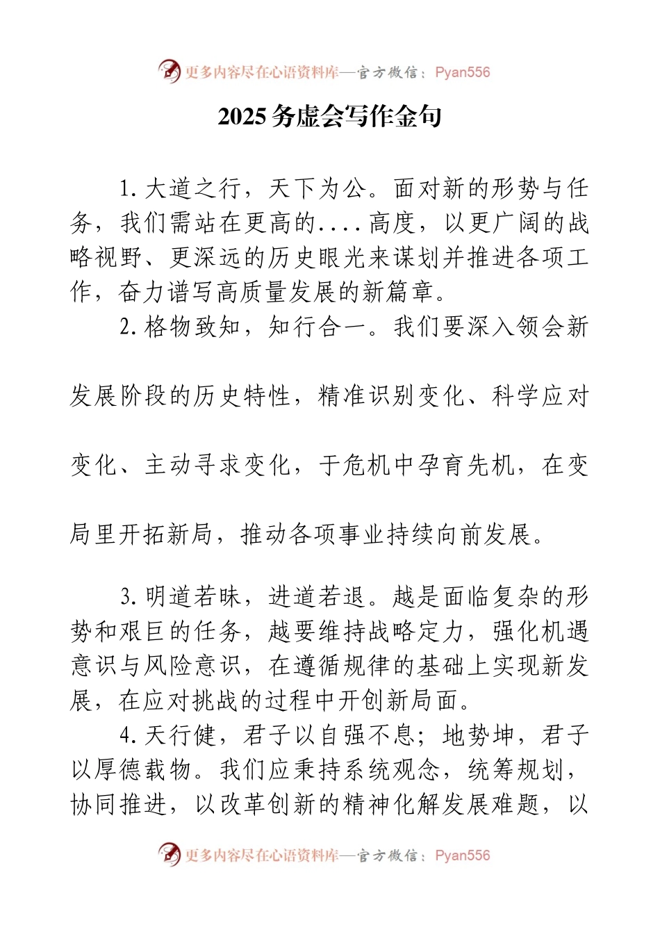 2025务虚会写作金句.docx_第1页